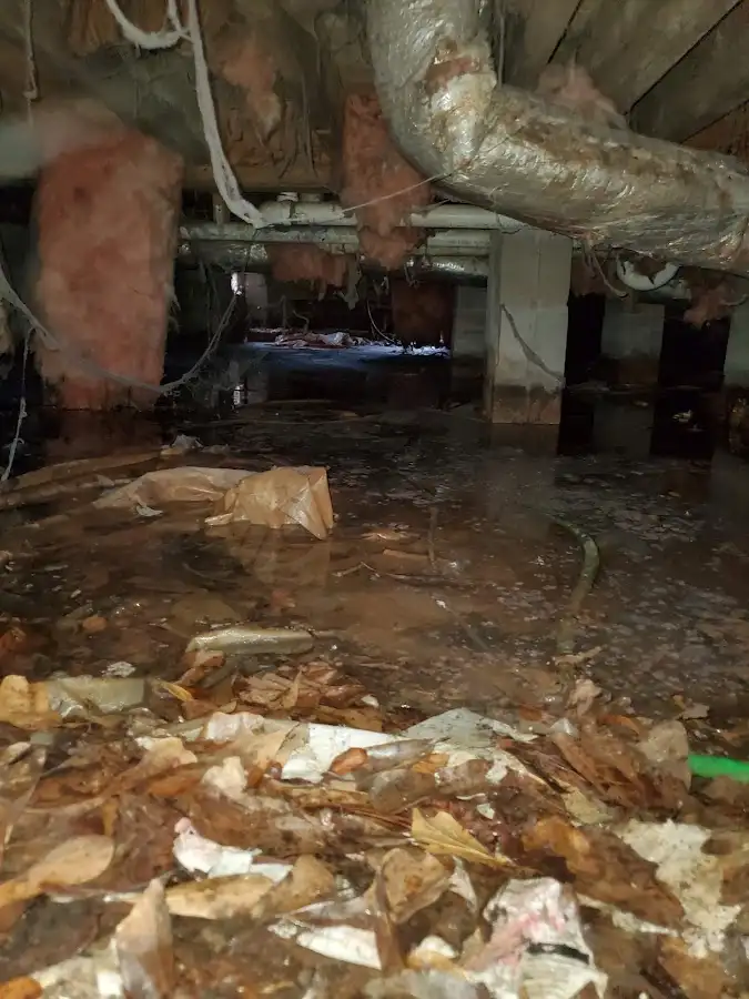 Crawl space flood assessment for Commercial Water Damage Restoration in Vernal